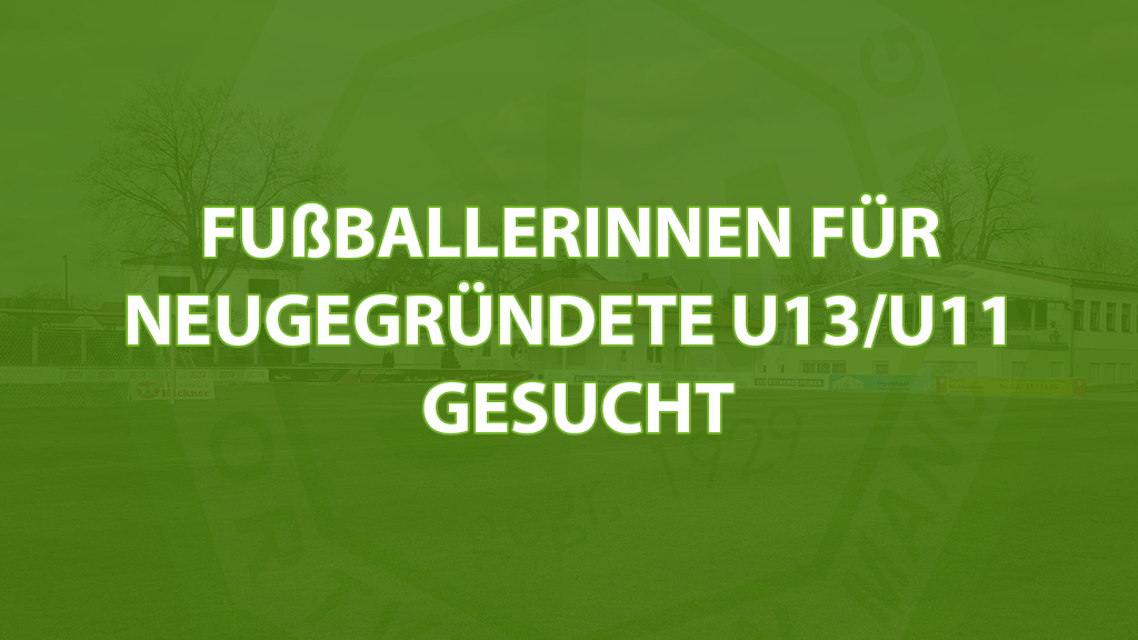 Fußballerinnen für neugegründete U13/U11 gesucht post thumbnail image