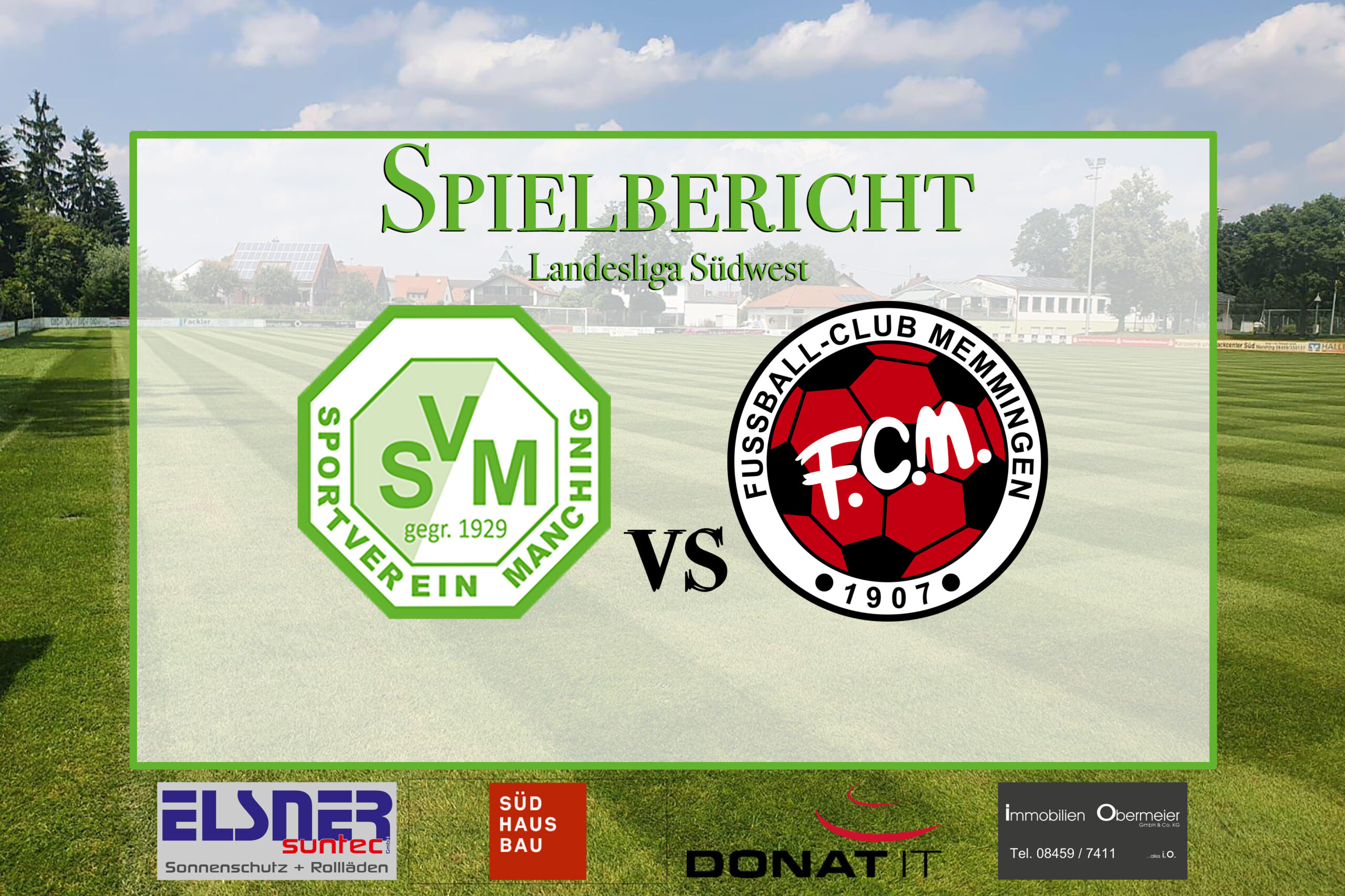 Landesliga: SV Manching stoppt beim 1:1 gegen Memmingen II zumindest den freien Fall