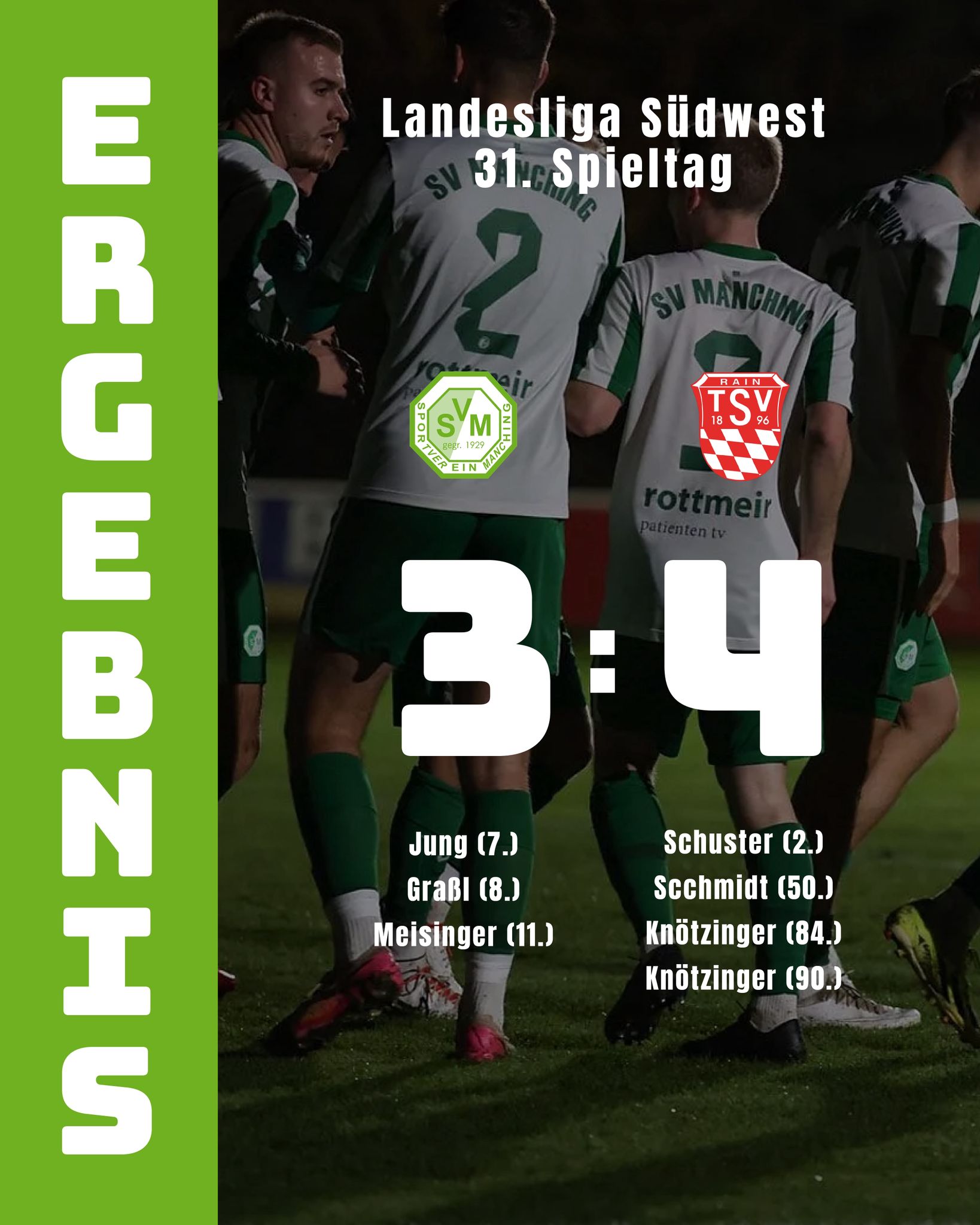 Trotz starkem Auftakt: Landesligist SV Manching gibt gegen TSV Rain 3:1-Führung aus der Hand post thumbnail image